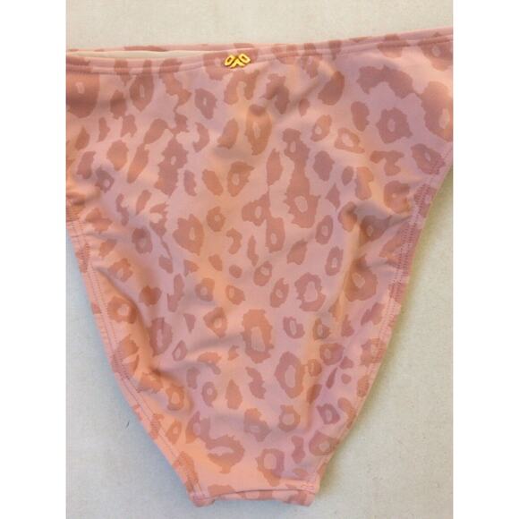 PilyQ Swim Bikini Bottom Animal Print High Leg Swimwear - Picture 6 of 7